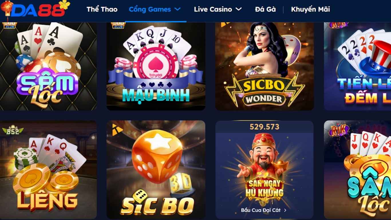 Các thể loại bài Tây hay nhất trên Da88