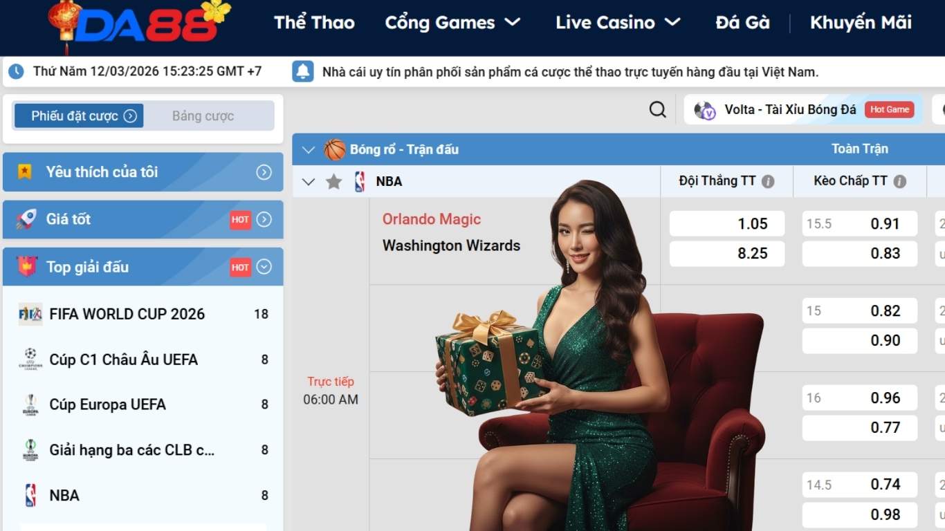 Cách tham gia cá cược bóng rổ Da88